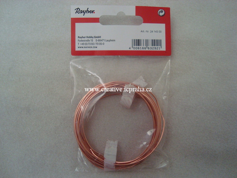 drát měděný 1.2mm / cca 3m 2414300